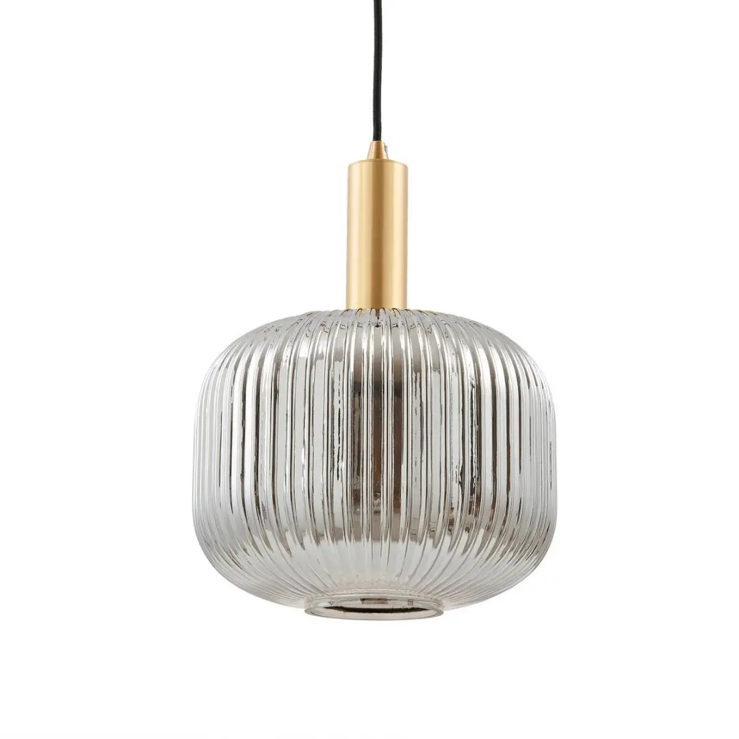 Lindby Hanglamp 1 Licht - Rookgrijs/Goud