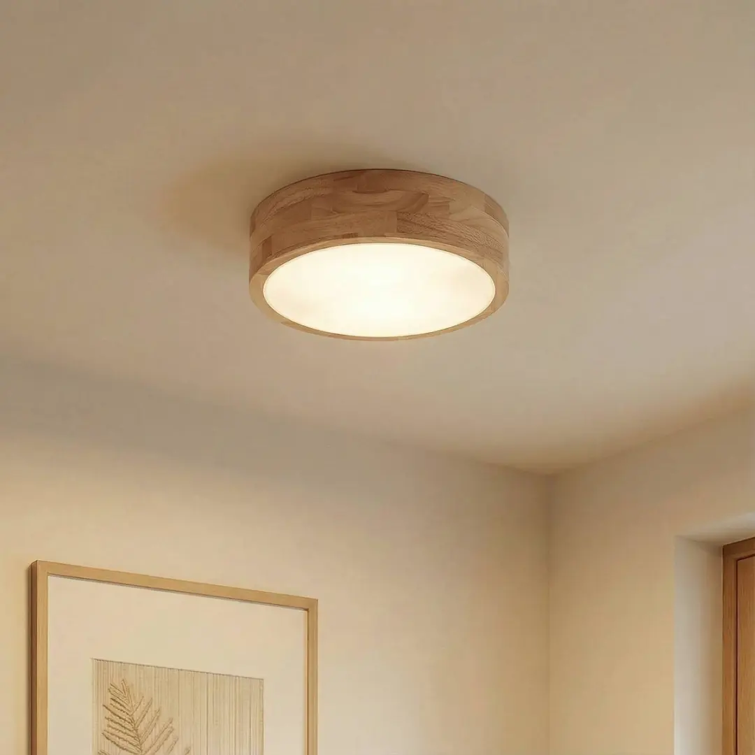 Lindby Plafondlamp Hout 2 Lichtpunten 30cm