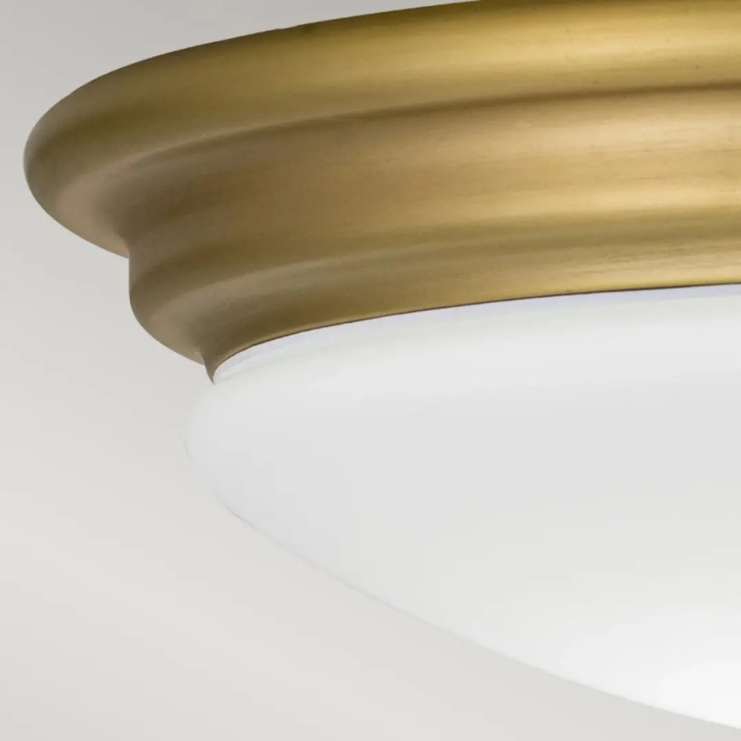 Elstead Brompton LED Badkamerarmatuur 5.7W - 600lm - IP44 - Mat Brushed Brass