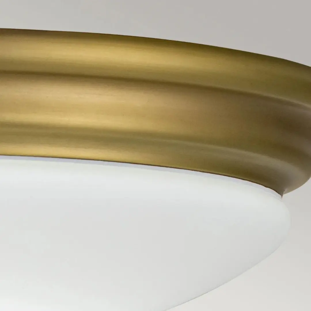 Elstead Brompton LED Badkamerarmatuur 5.7W - 600lm - IP44 - Mat Brushed Brass - afbeelding 6 van 6