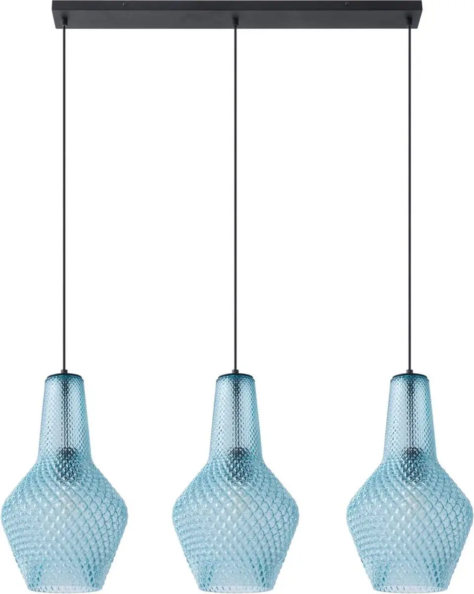 Lindby Hanglamp 3-Lichts Glas Metaal
