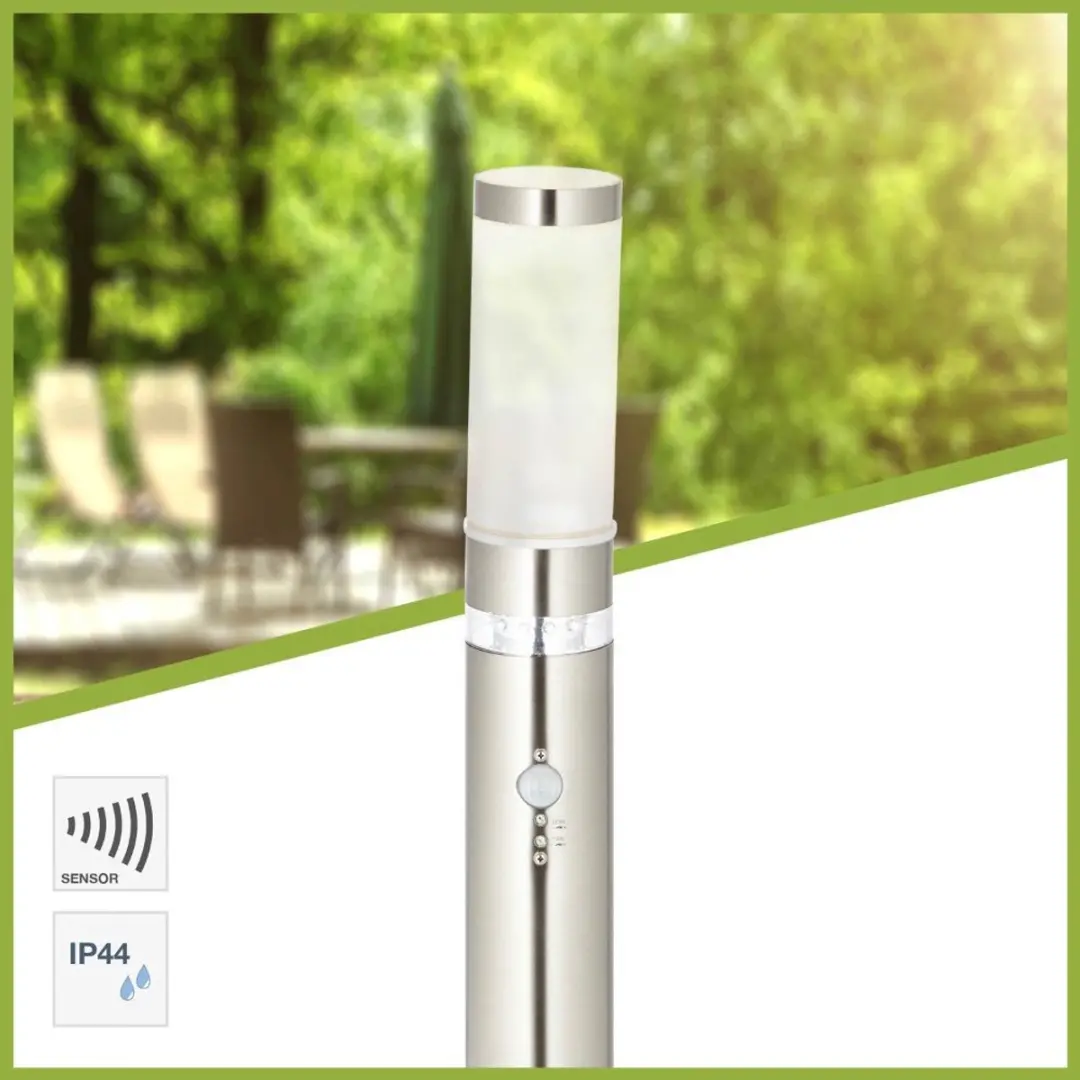 Brilliant BOLE Staande Buitenlamp - 5W - Chroom