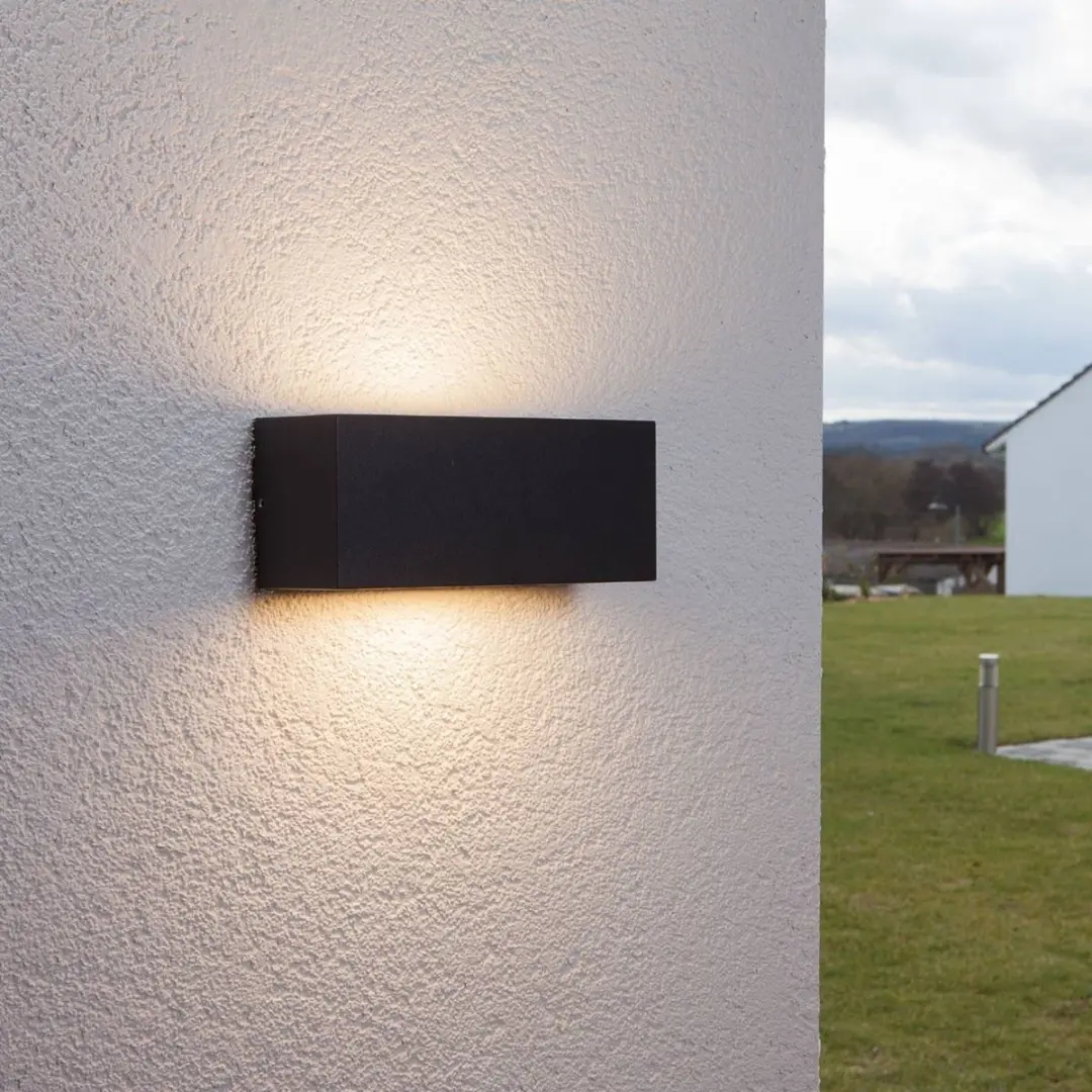 Lucande Wandlamp Buiten 1 Licht E27 - Antraciet