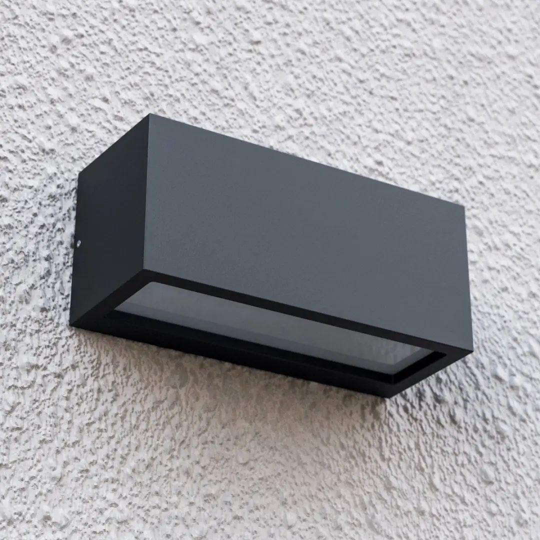 Lucande Wandlamp Buiten 1 Licht E27 - Antraciet