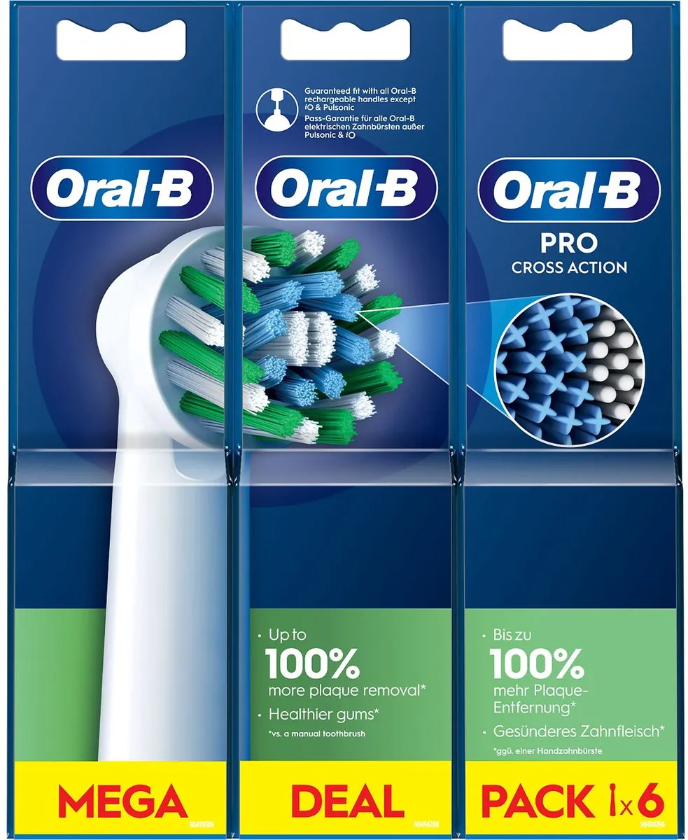 Oral-B Pro Cross Action Opzetborstels