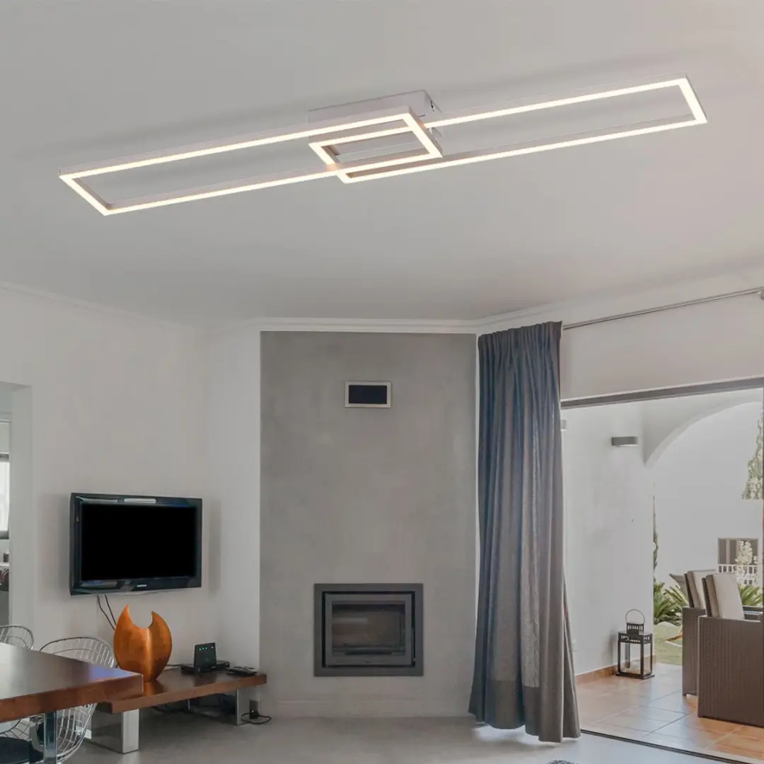 Just Light Plafondlamp 2x15.1W 1900lm 3000K - Zilver
