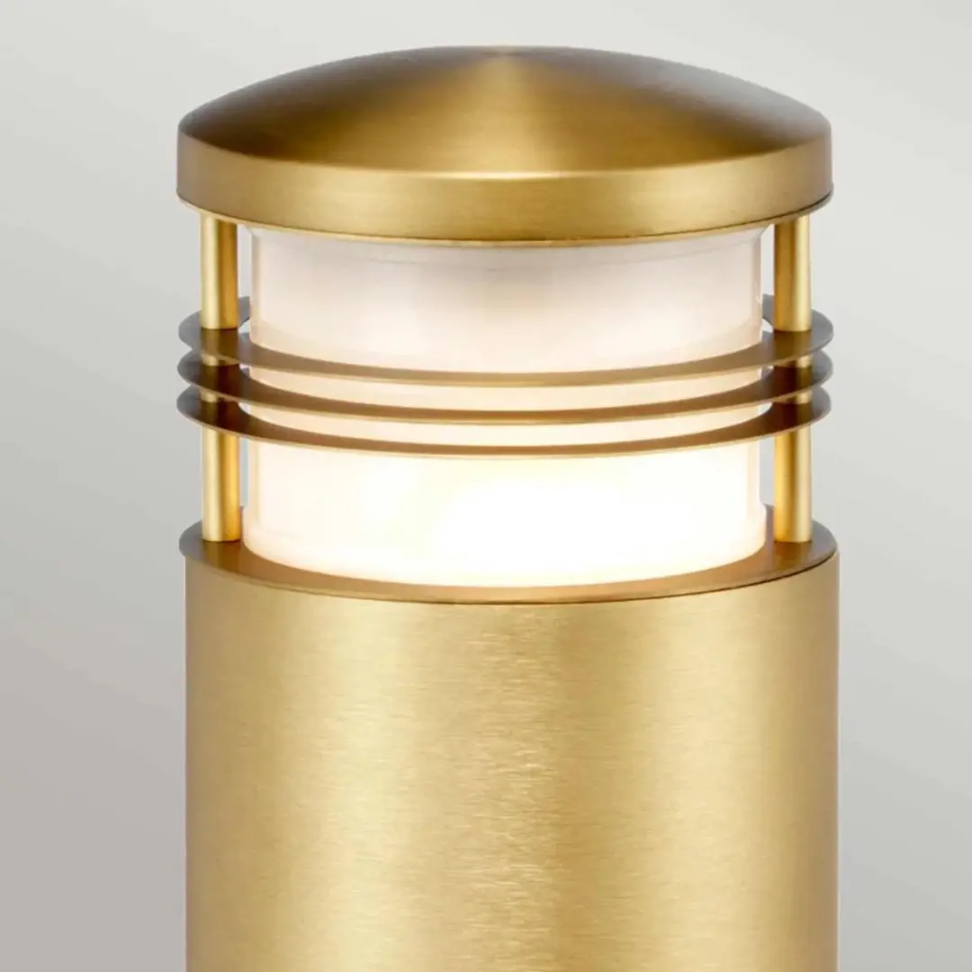 Elstead Lighting Newbrighton Mini LED Tuinpilaar - 40W - Brushed Brass