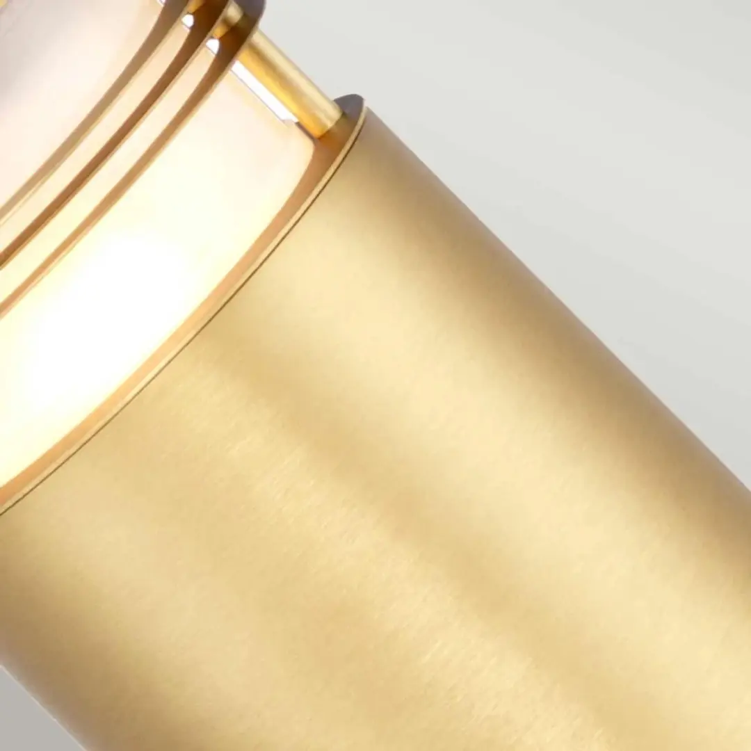 Elstead Lighting Newbrighton Mini LED Tuinpilaar - 40W - Brushed Brass - afbeelding 6 van 6