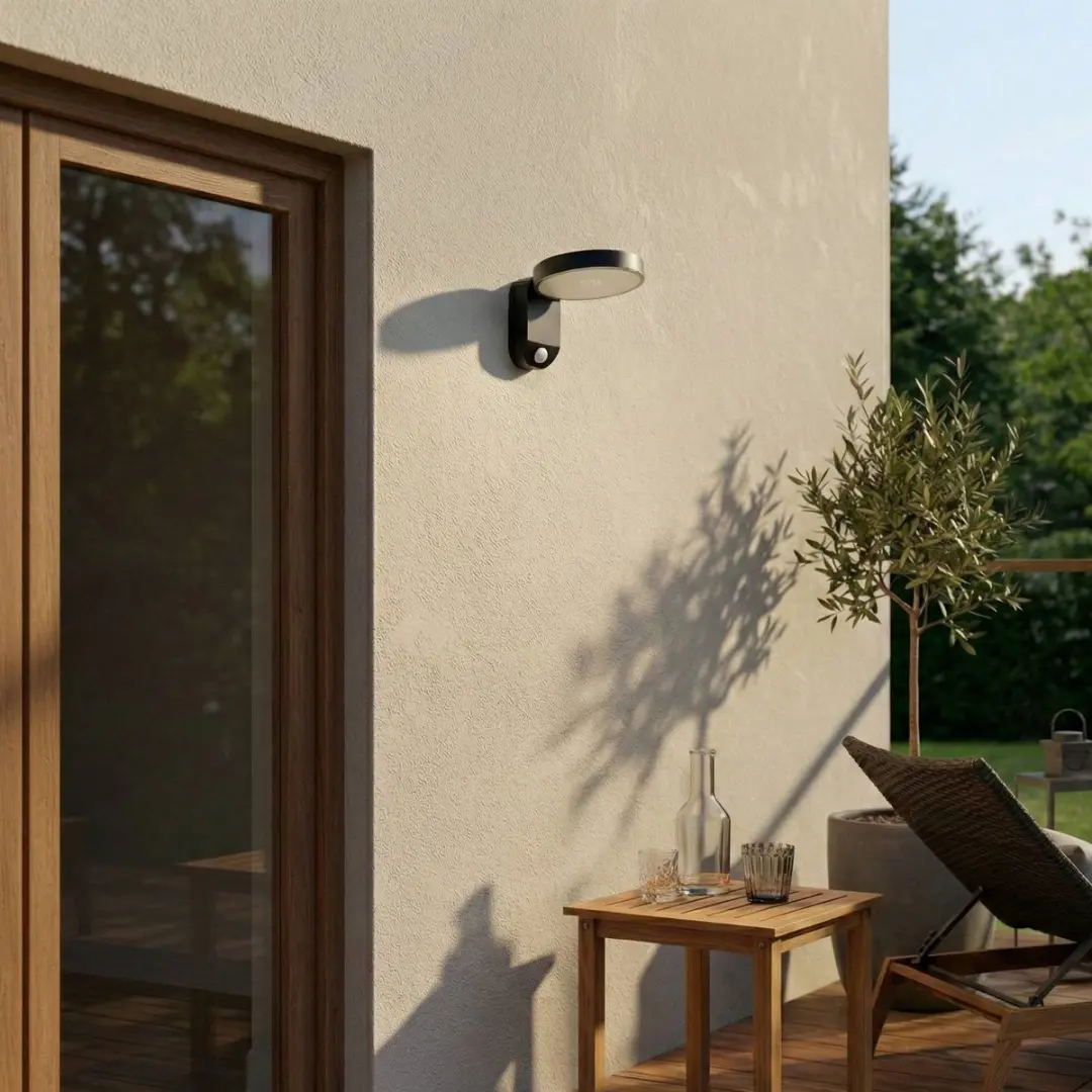 PRIOS Wandlamp Buiten 1 Licht 3.8W - Zwart