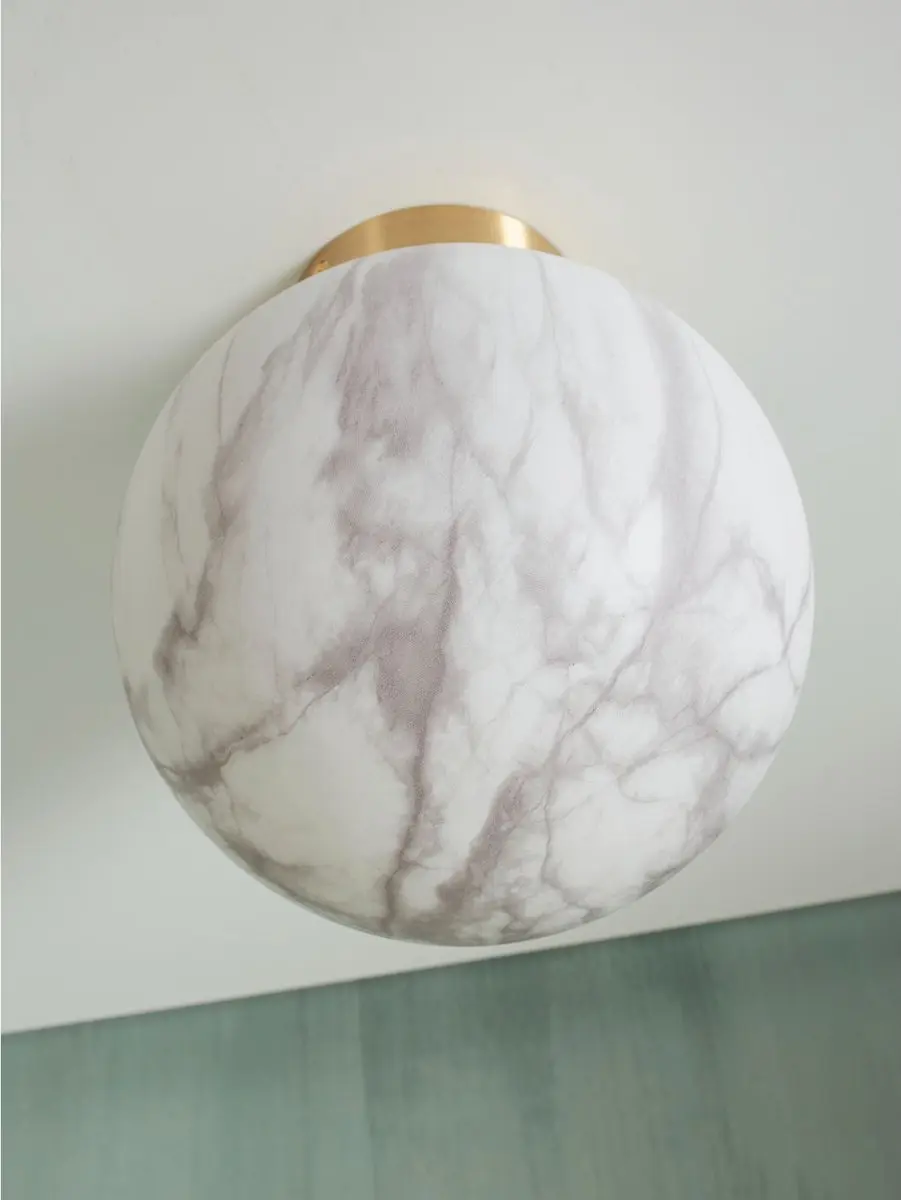 it's about RoMi Plafonnière Carrara - Goud/Wit Ø28cm