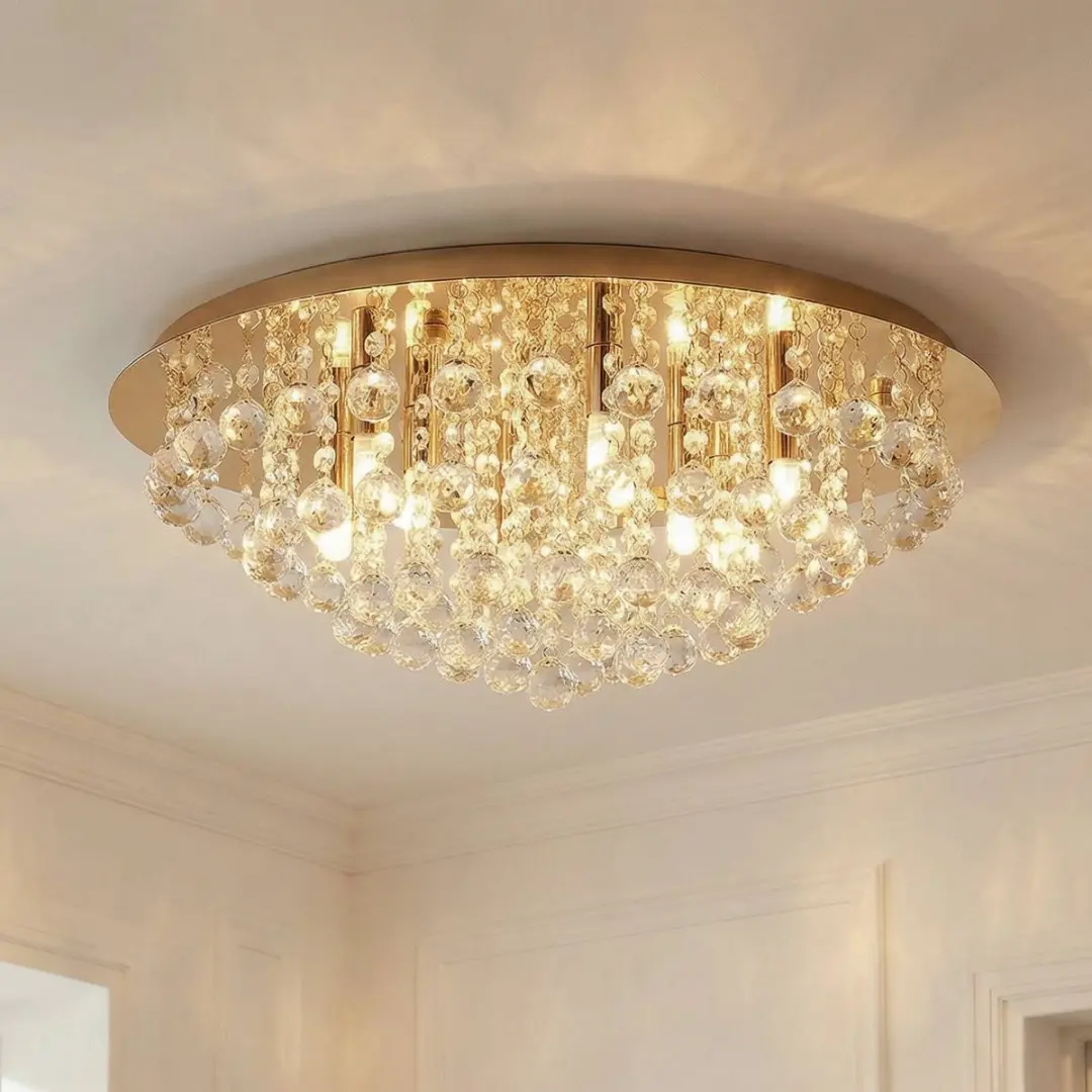 Lindby Plafondlamp 8xG9 55cm - Goud