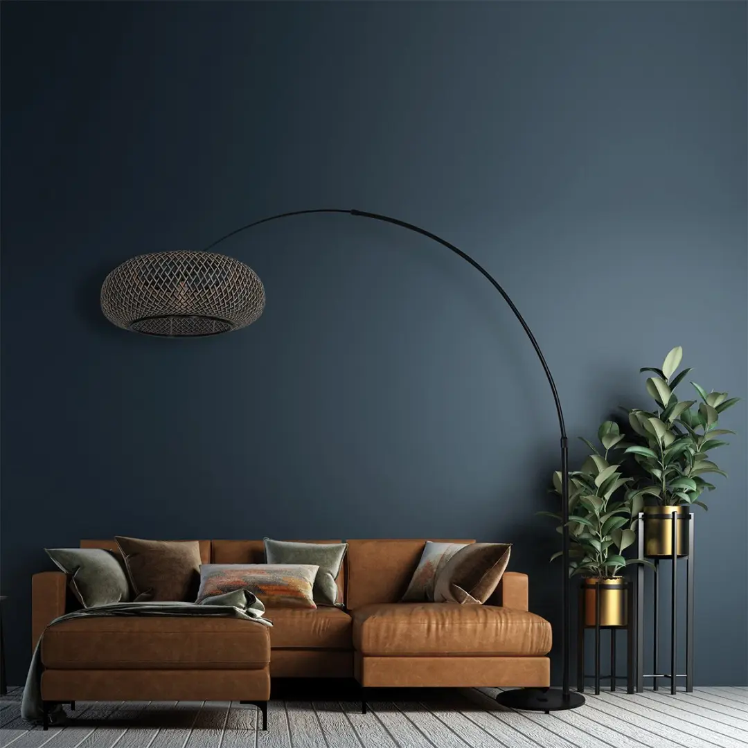 Steinhauer Maze-Natural 7508ZW Vloerlamp - Bamboe/Beige - 240cm