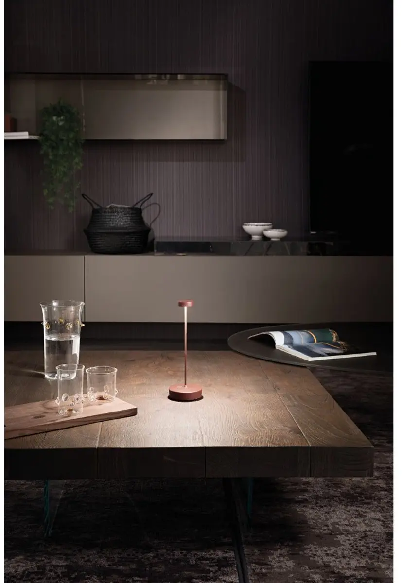 Zafferano Swap Pro Corten LED Tafellamp - Oplaadbaar - Marrone