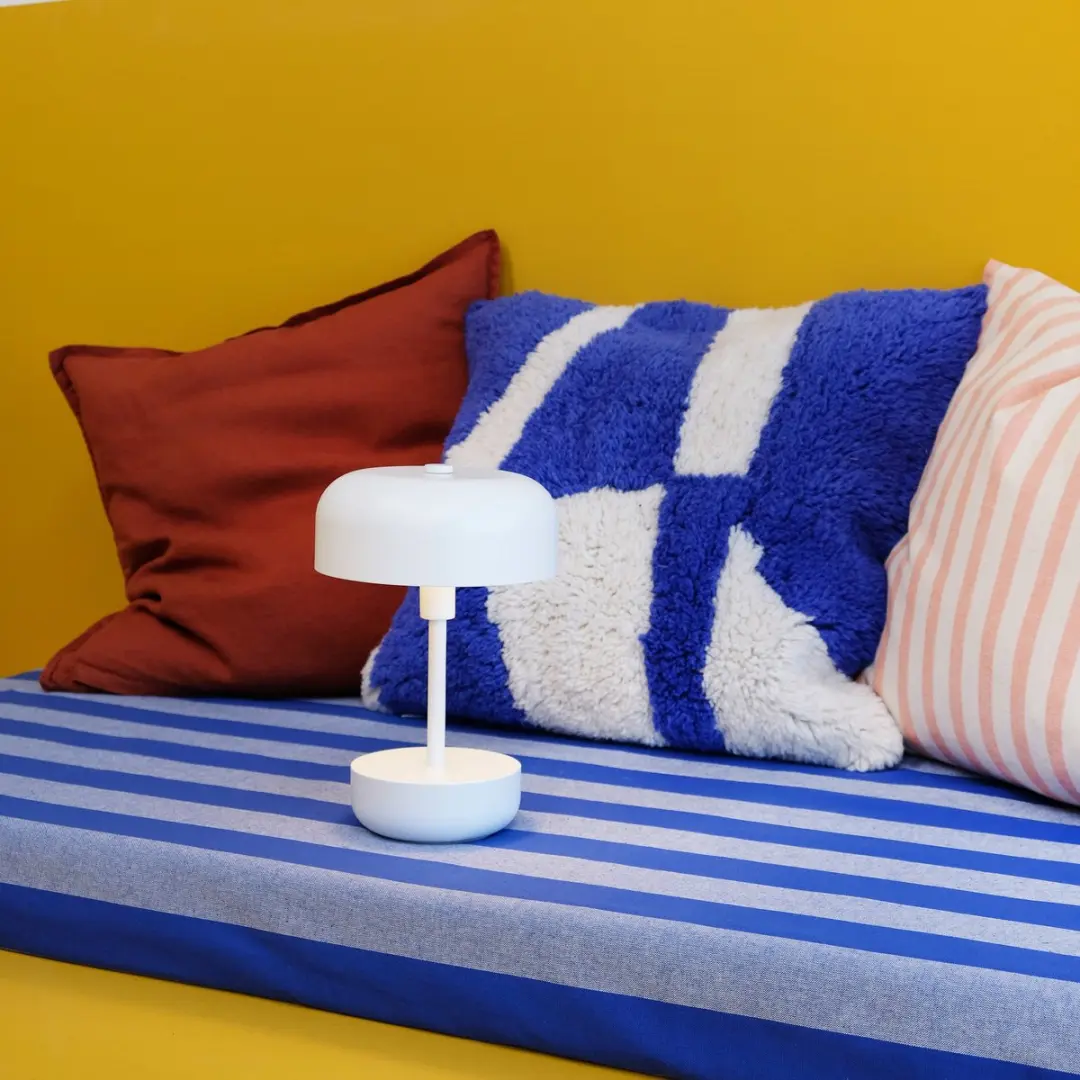 Dyberg Larsen Tafellamp Haipot Oplaadbaar LED - 9W - Wit