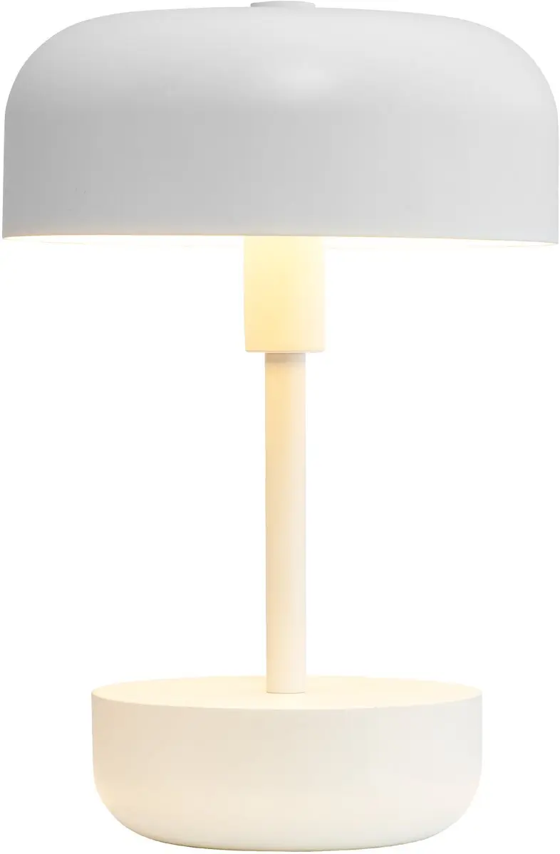 Dyberg Larsen Tafellamp Haipot Oplaadbaar LED - 9W - Wit