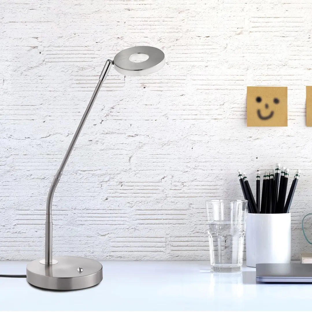 Fischer & Honsel Dent Bureaulamp 6W - Zilver