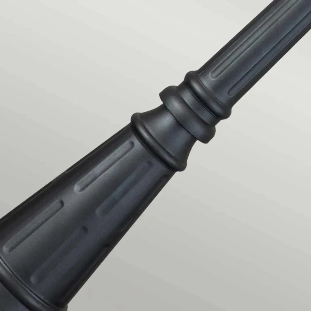 Elstead Lighting Chicago LED Tuinpilaar E27 60W - IP44 Textured Black