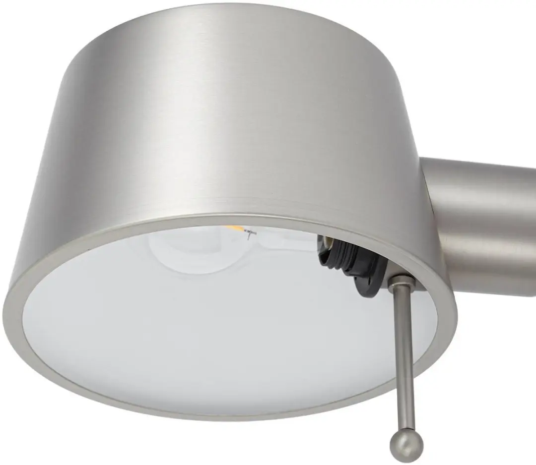 Lucande Wandlamp 1 Licht E27 Nikkel Satijn