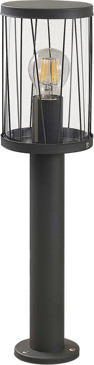 Lindby Buitenlamp 1 Licht - 40W - Ø13,4cm - Donkergrijs