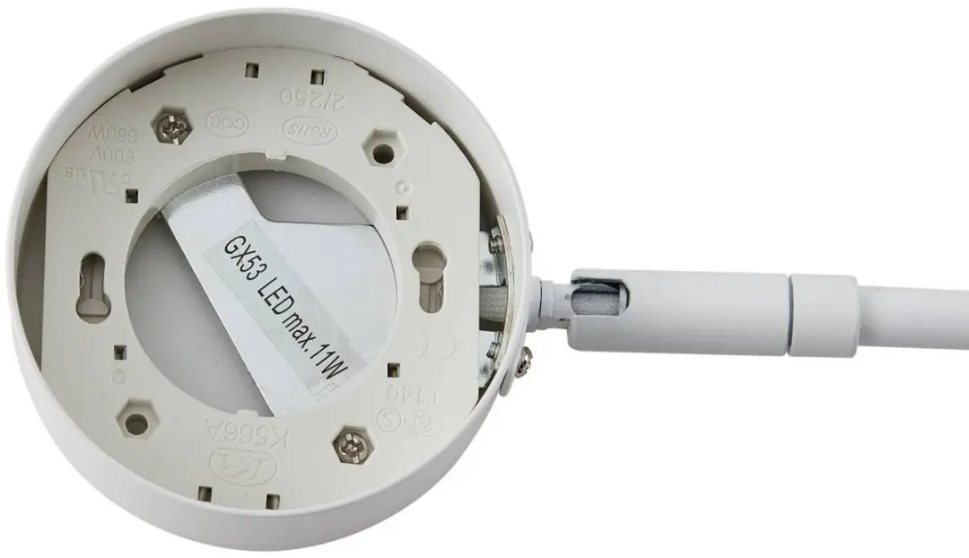 Lindby Vloerlamp 1 Licht GX53 88cm - Wit Mat