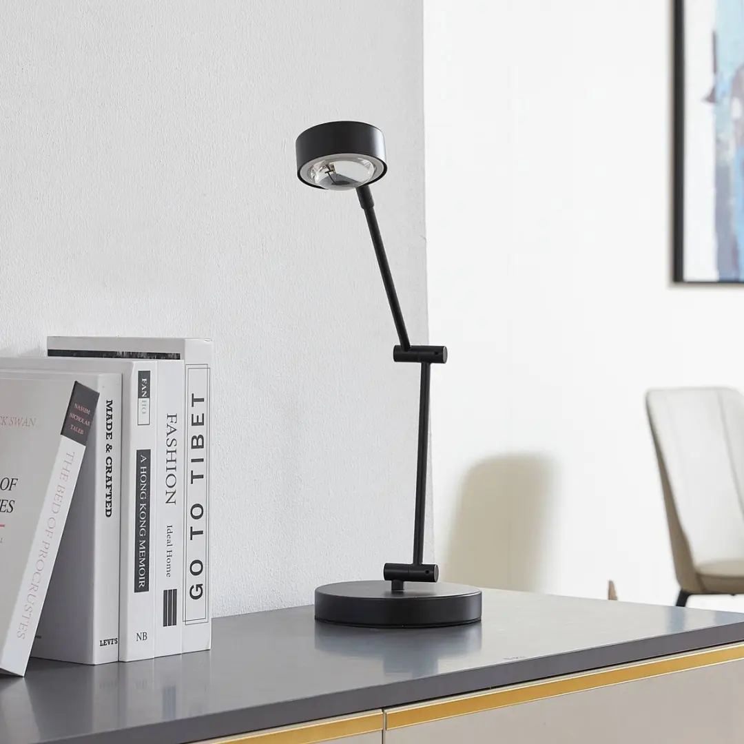 Lindby Bureaulamp GX53 11W - 36cm - Zwart mat