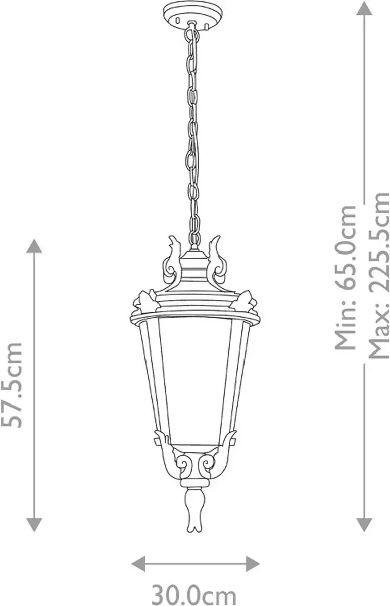 Elstead Baltimore LED Buitenlamp E27 60W - Weathered Bronze