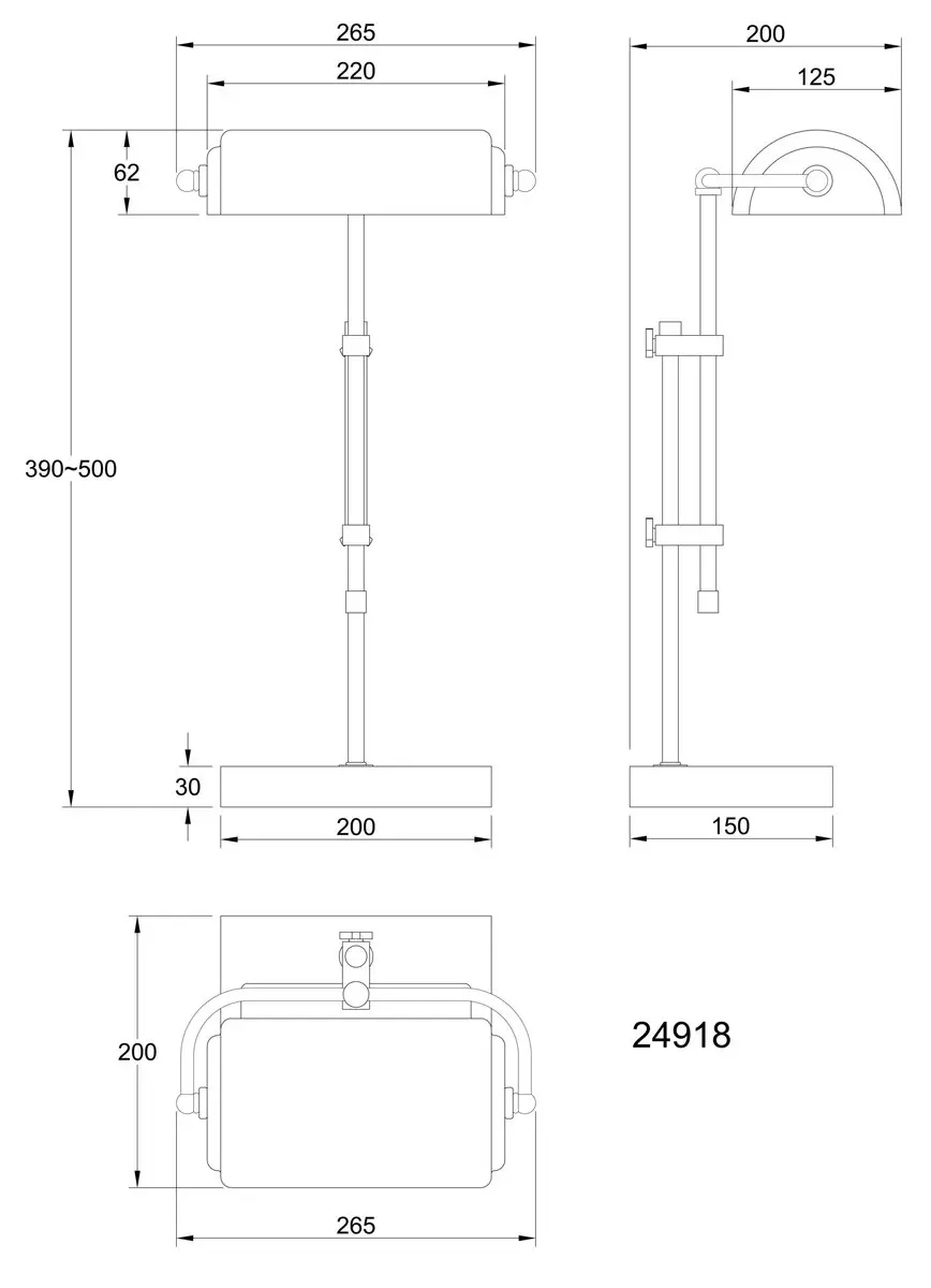 Globo Marid Tafellamp - Zwart - E27 - afbeelding 6 van 6
