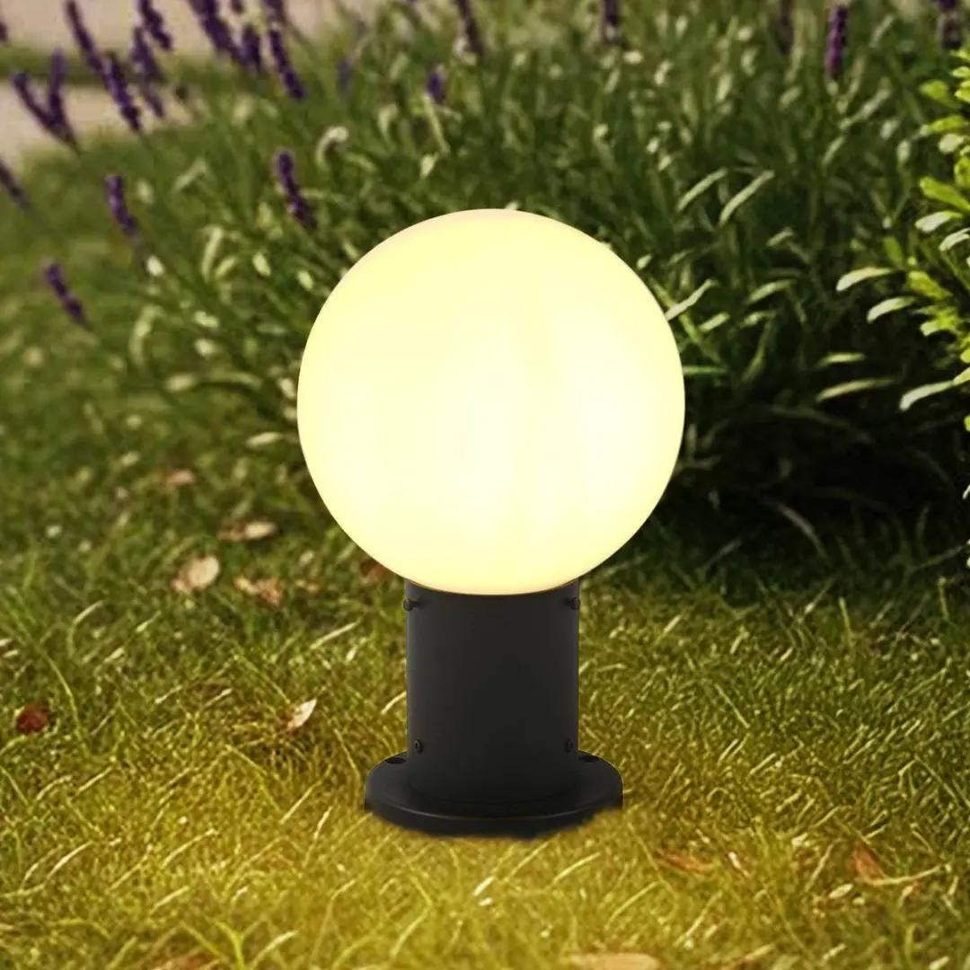 Lindby Sokkellamp E27 Glas Aluminium
