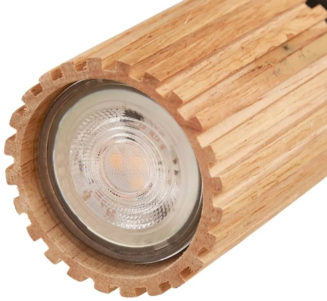 Lindby Buitenspot 4-lichts GU10 Houtkleurig/Zwart