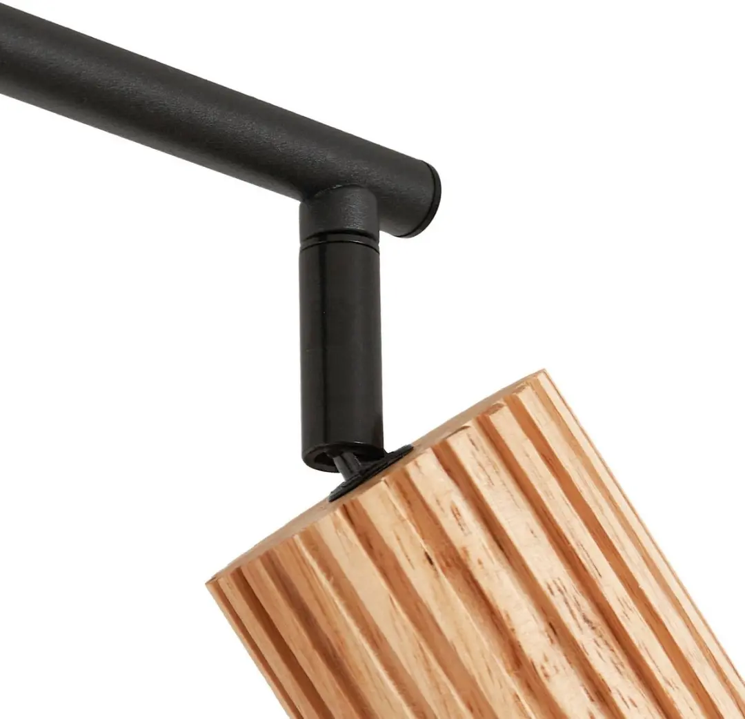 Lindby Buitenspot 4-lichts GU10 Houtkleurig/Zwart