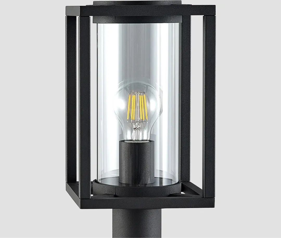 Lucande Sokkellamp Aluminium Glas E27 15W