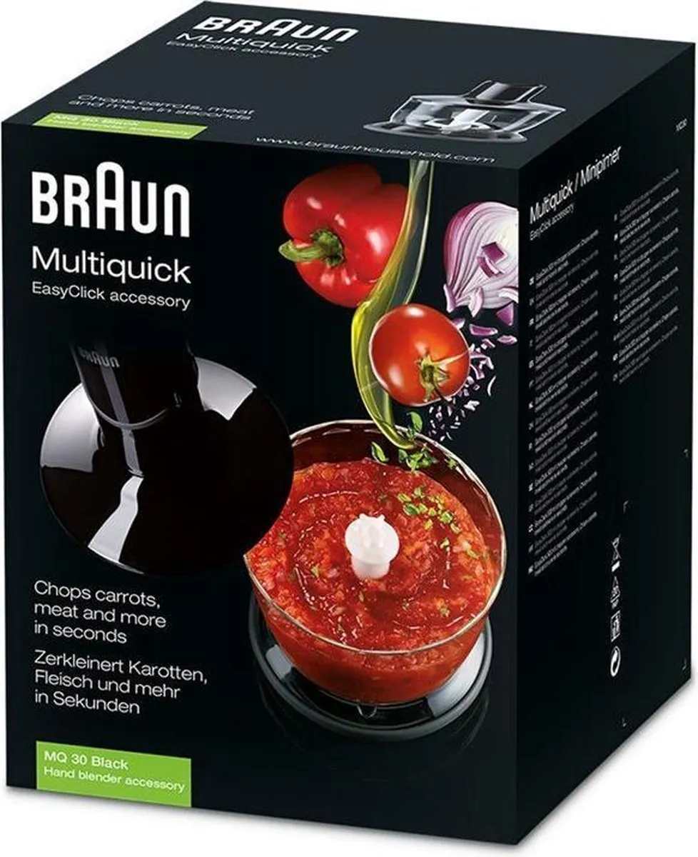 Braun MQ30 Hakmolen - 0,5L - Zwart - afbeelding 6 van 6