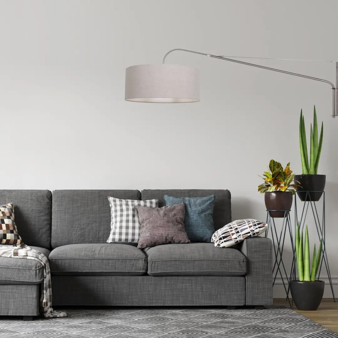 Steinhauer Wandlamp 9329ST - Zilver - Diameter 50cm