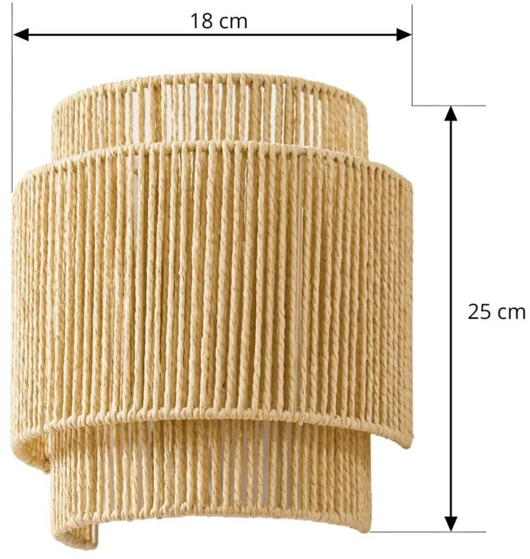 Lindby Wandlamp Papier Metaal 1 Licht