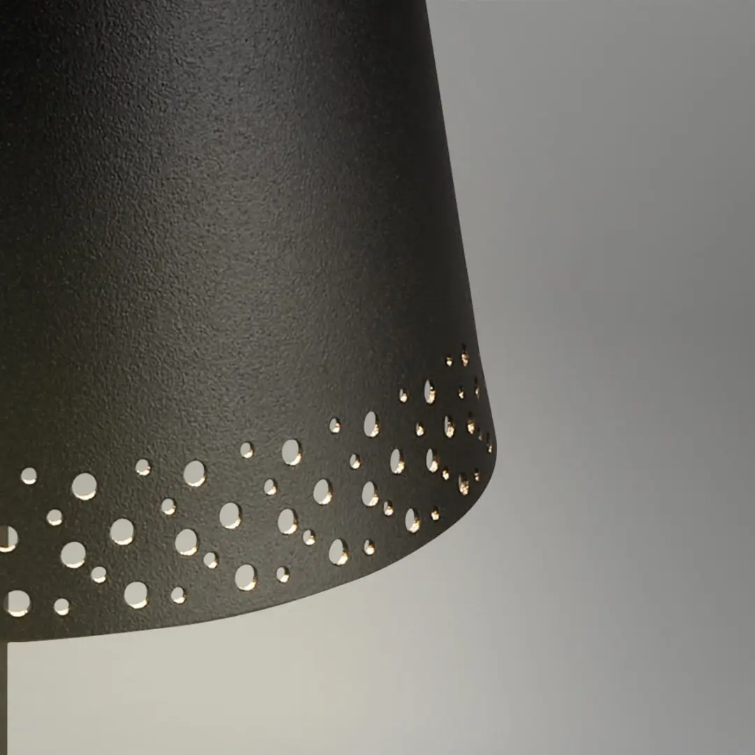Briloner Kiki Oplaadbare Tafellamp - Ø12cm - Zwart