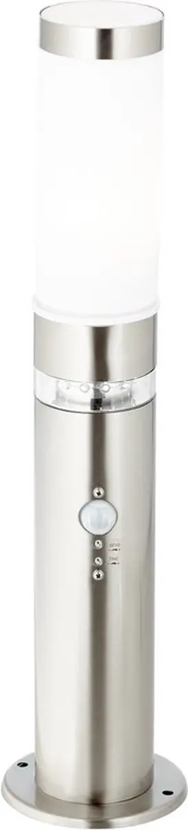 Brilliant BOLE Staande Buitenlamp 5W - Chroom/Wit - afbeelding 6 van 6