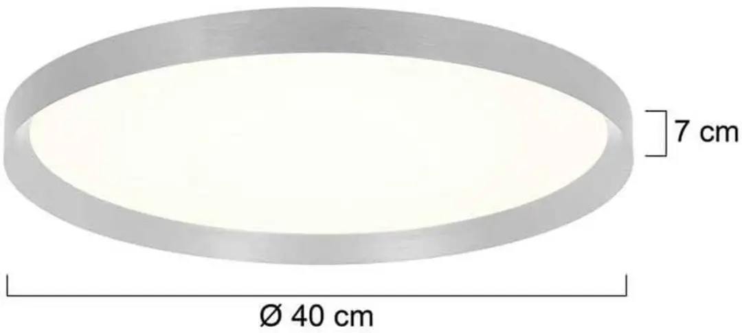 Steinhauer Flady Plafonnier Ø40cm - 2x36W Warm Wit
