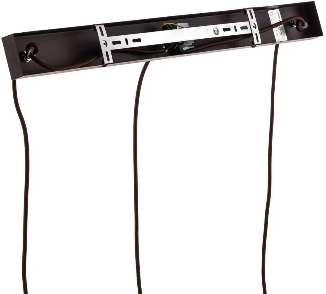 Lindby Hanglamp 3-Lichts E14 - Bruin/Rookgrijs