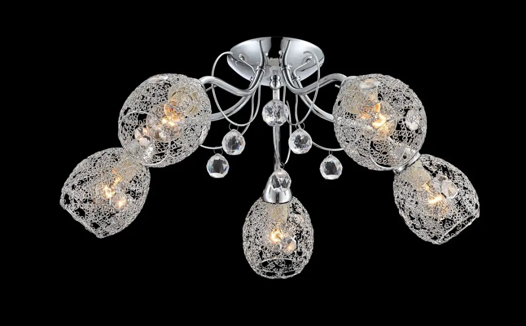 Globo Kordula Plafondlamp Chroom Ø54cm - 5x E14