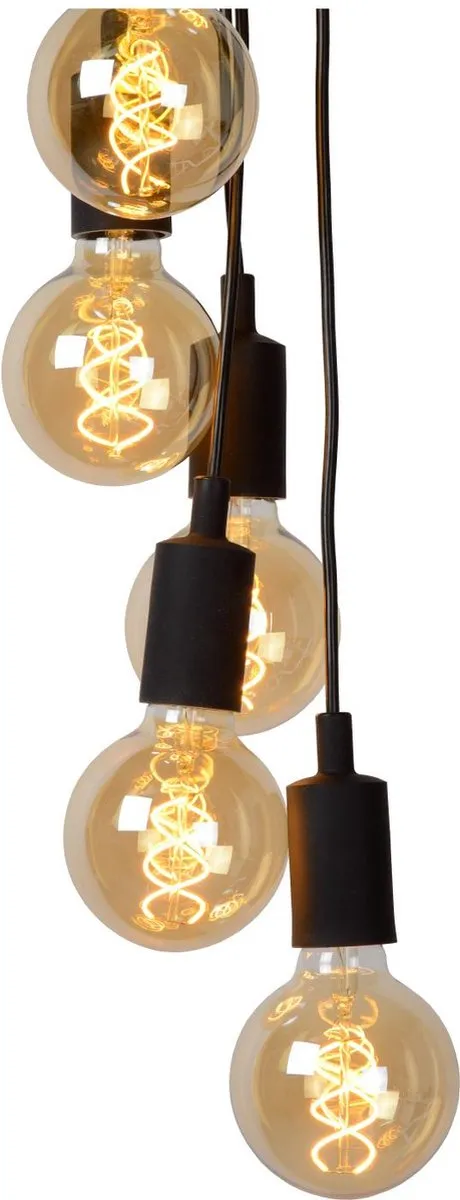 Lucide FIX Hanglamp 7xE27 - Zwart