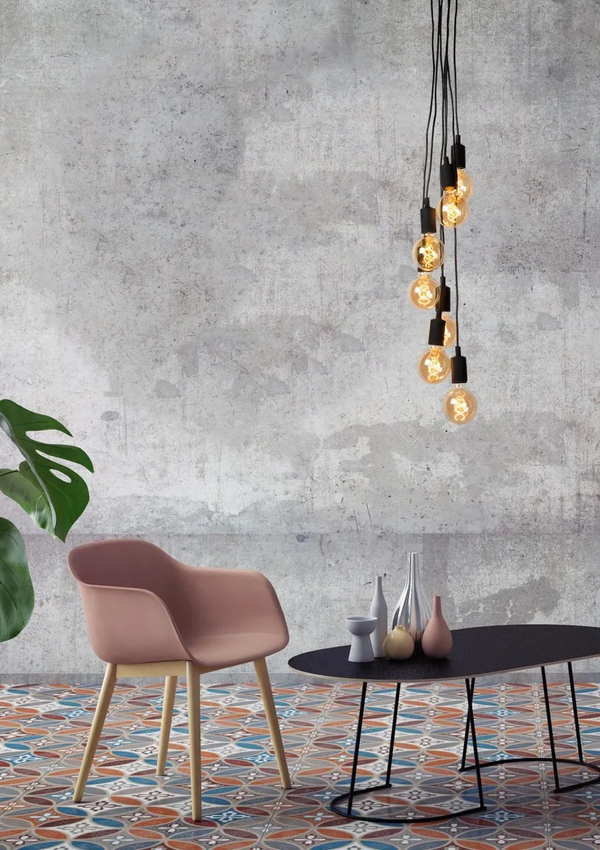 Lucide FIX Hanglamp 7xE27 - Zwart