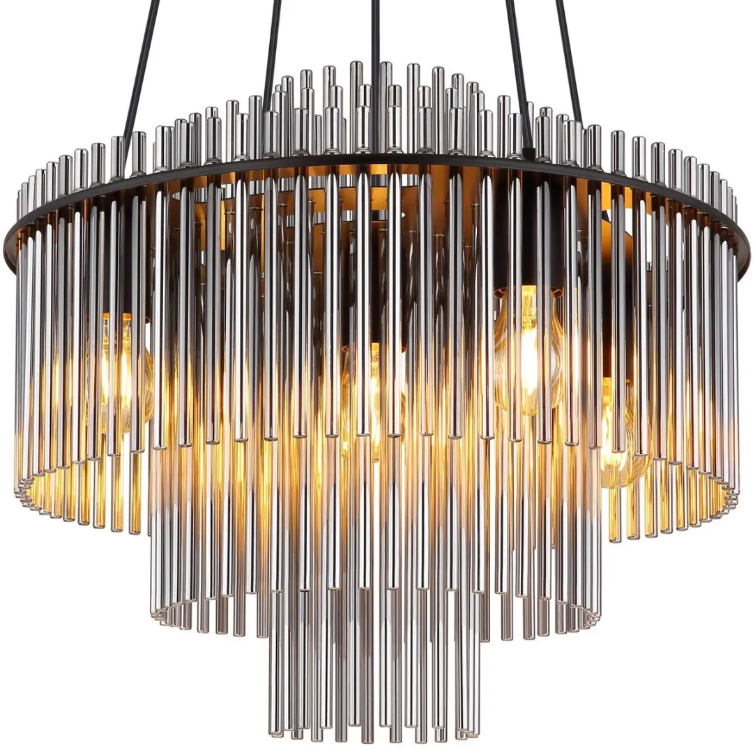 Globo Gorley Hanglamp - 5 Lichtpunten Ø50cm - Zwart