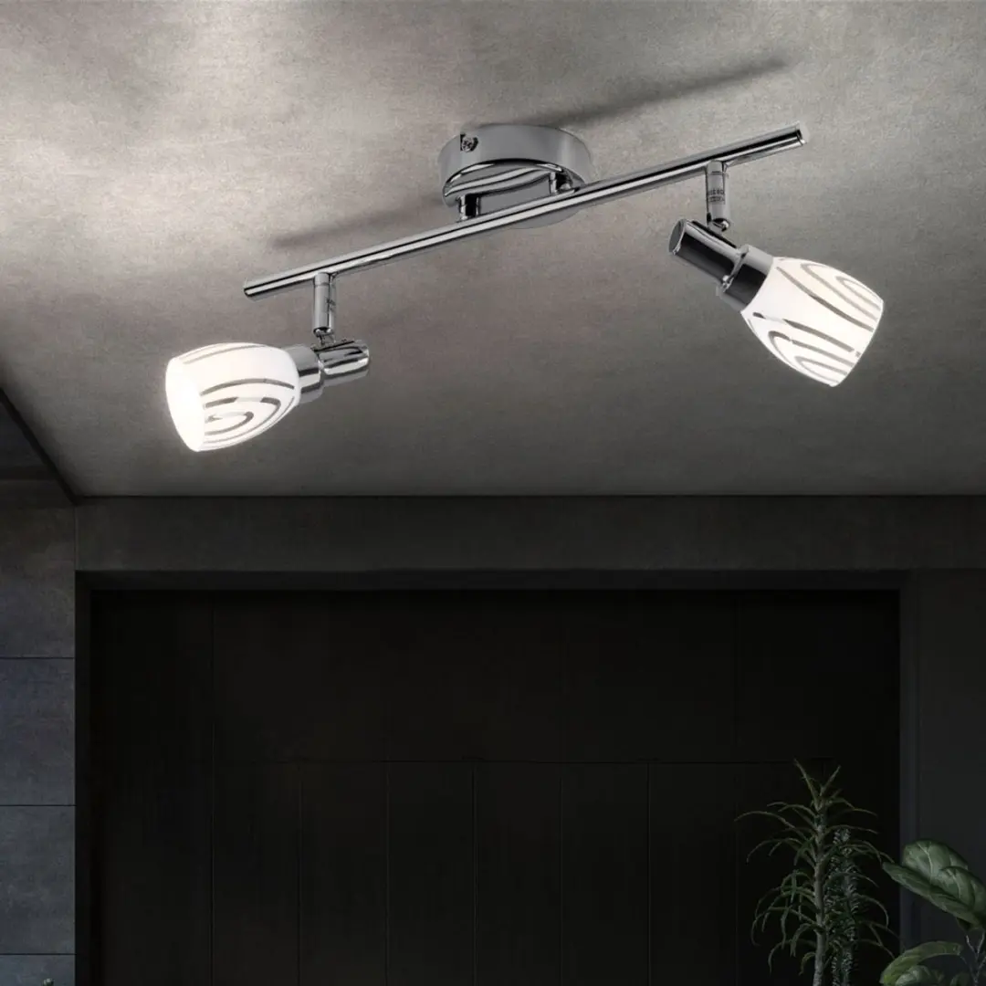 Globo Plafondlamp 56707-2 2x G9 - 36,5x8,5x16cm - Chroom