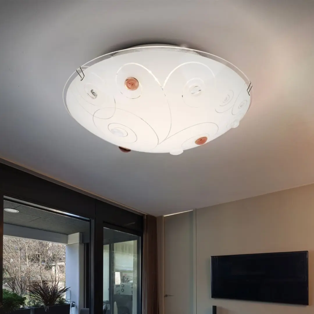 Globo Plafondlamp 1-vlam 8W 640lm - Wit 3000K