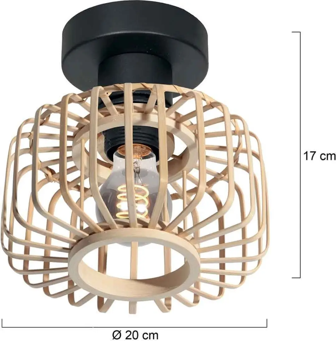 Steinhauer Breeza-Beache 4147ZW Plafondlamp - Ø20cm - Beige