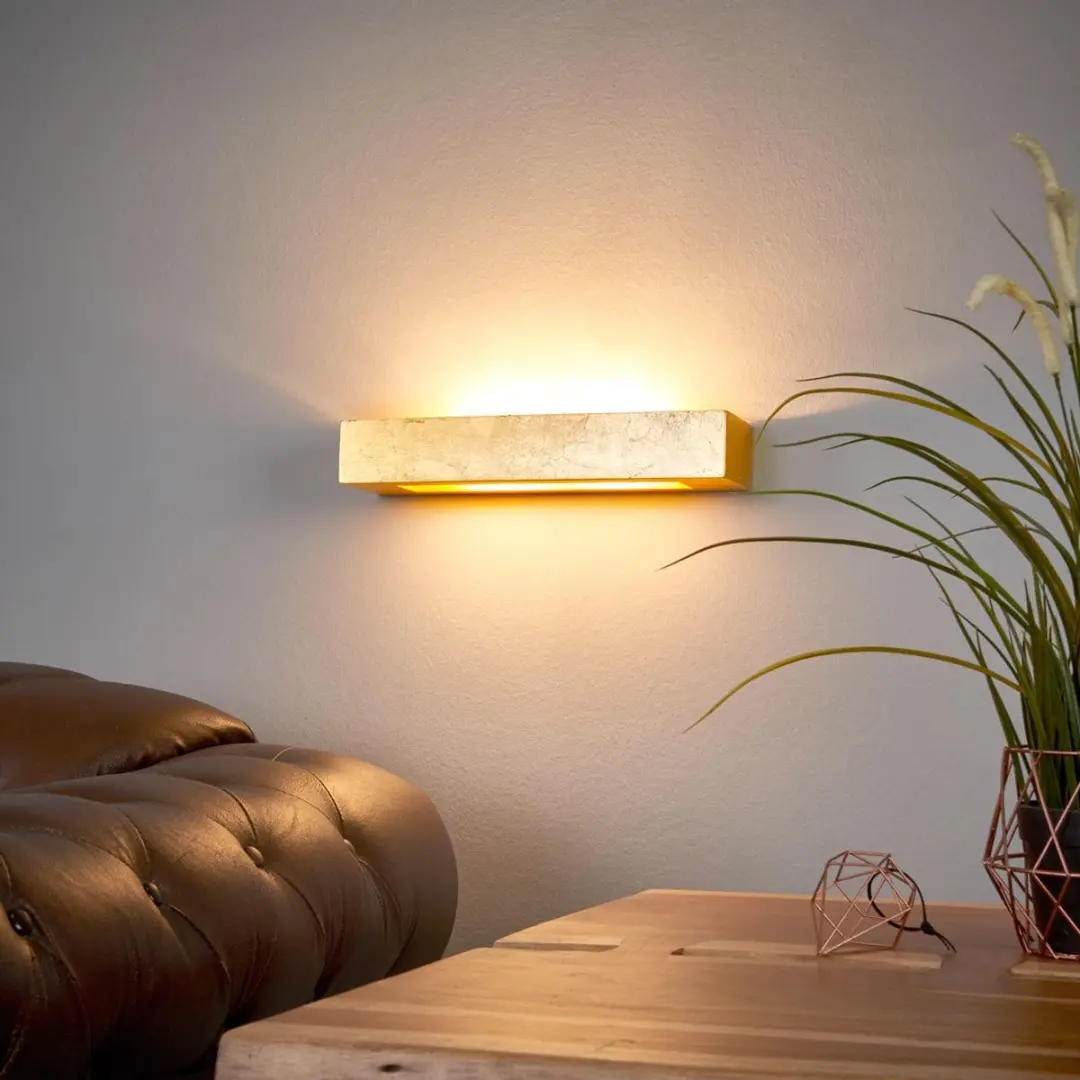 Lindby Emina+ Wandlamp Goud - 2 Lichtpunten