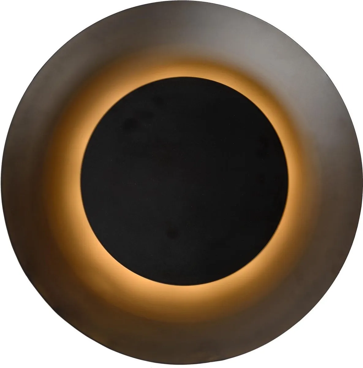 Lucide FOSKAL Plafondlamp - Ø34,5cm LED 12W 2700K Zwart