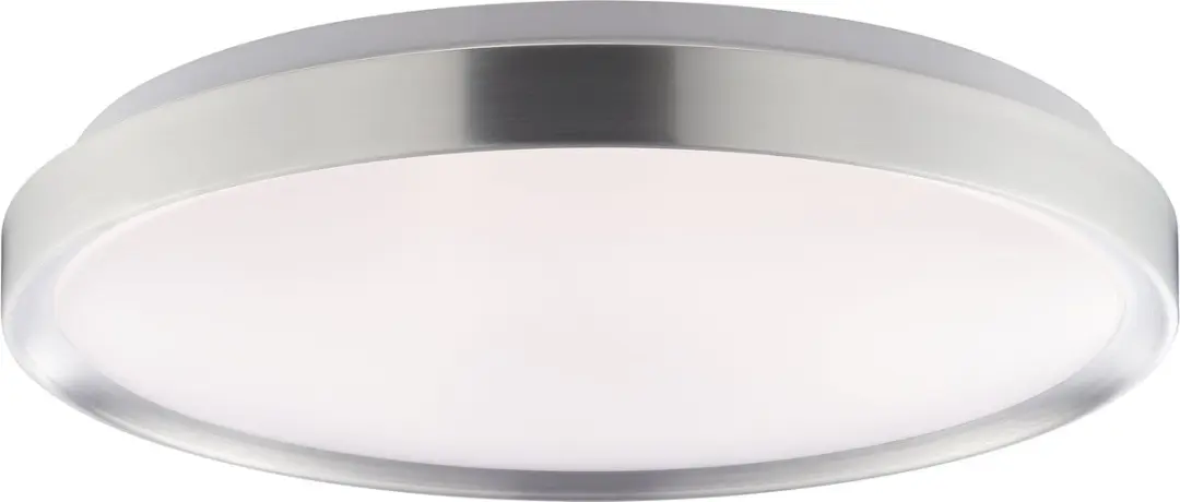 Brilliant Fancia Plafondlamp 12W - Ø39cm - Dimbaar - Chroom/Wit