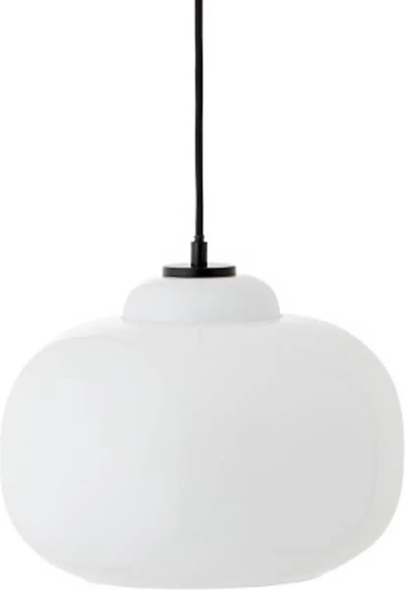 Brilliant Blop Hanglamp 30cm - Wit Glas/Metalen - E27 60W