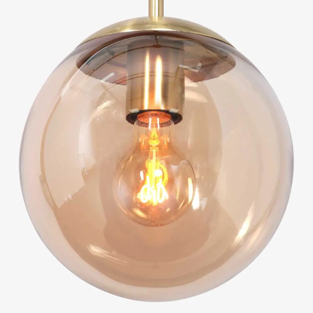 Steinhauer Bollique Hanglamp 20cm - Goud - Glas/Metalen kap